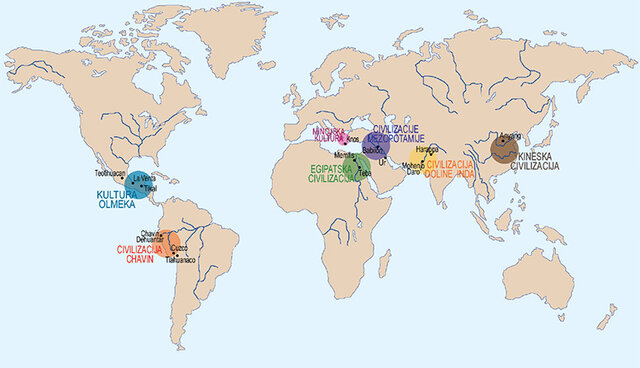 NASTANEK PRVIH CIVILIZACIJ