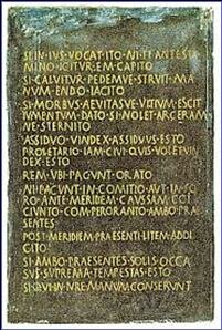 Leggi delle XII tavole