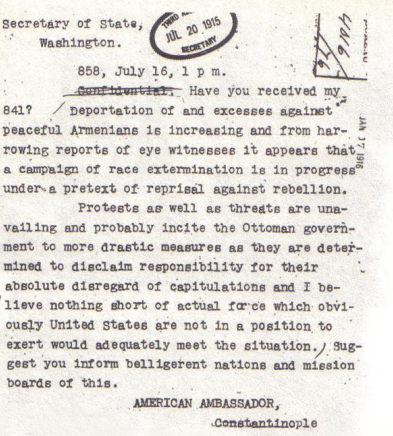 Armenian Genocide Begins