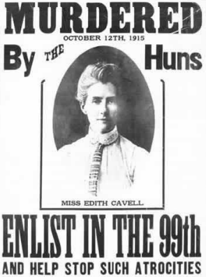 British nurse, Edith Cavell,...