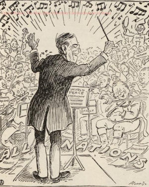 President Wilson outlines...