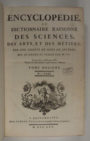 The publication of the Encyclopedia