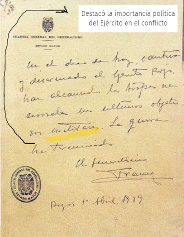 Último parte de la Guerra Civil