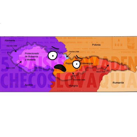 La expansión territorial de Alemania en Checoslovaquia
