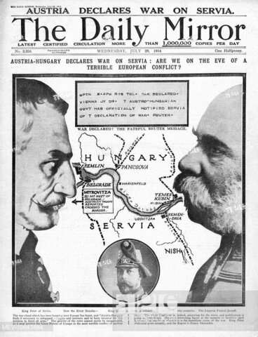 Declaracion de Guerra Del Imperio AH a Serbia