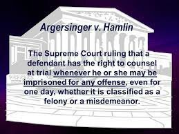 Argersinger v. Hamlin