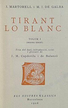 Publicació del "Tirant"