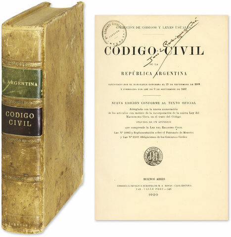 Sanción del Código Civil