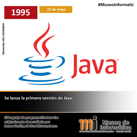 Se lanza el lenguaje de programación Java de Sun Microsystems