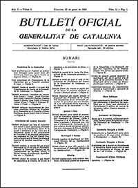 1936 - Restablecimiento de la Generalitat