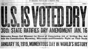 The 18th Amendment is Ratified