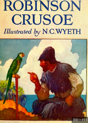Daniel Dafoe published "Robinson Crusoe"