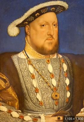 Henry VIII resigns in England