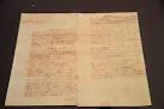 "George Washington's Comission as Commander in Chief" (declared he was in charge of the whole Patriot army during the American Revolution, green)