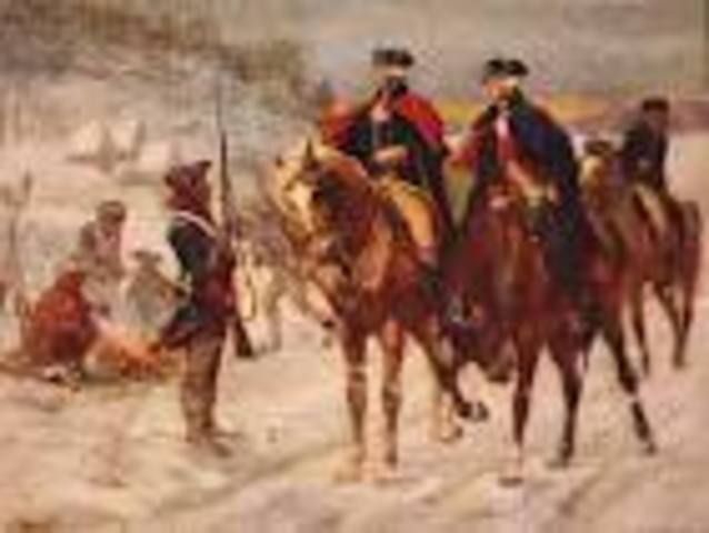 Washington's Army retires to winter quarters at Valley Forge, PA