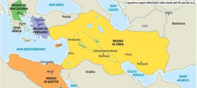 MORTE DI ALESSANDRO E DIVISIONE DELL'IMPERO NEI REGNI ELLENISTICI