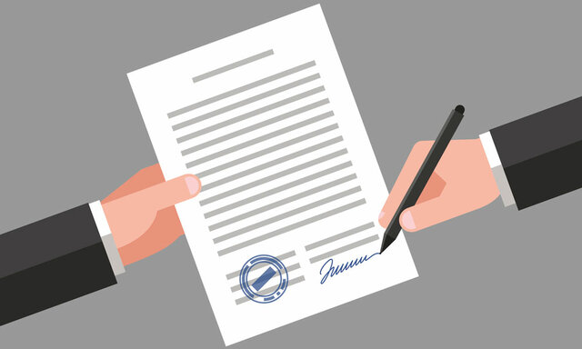 Entregar nota firmada al comprador