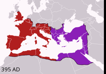 Razdelitev Rimskega imperija