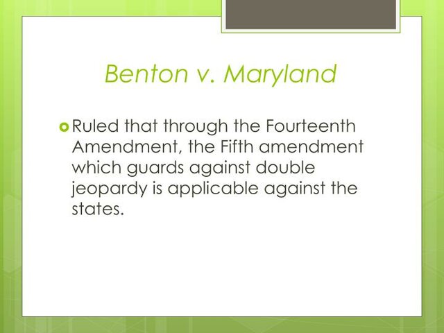 Benton v. Maryland