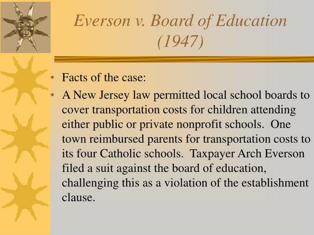 Everson v. Board of Education of the Township of Ewing