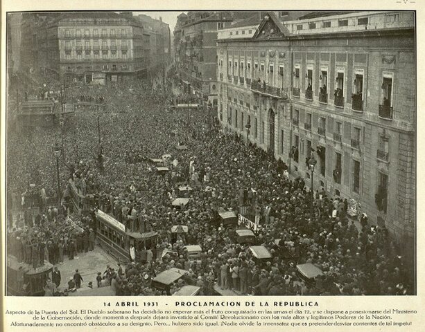 Proclamación de la Segunda República. Constitución de 1931