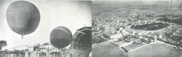 Fotografía de la ciudad de Guadalajara desde los globos en1900