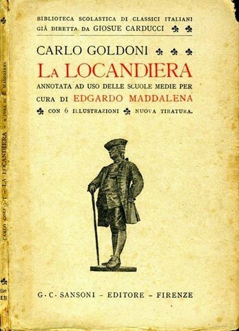 "La locandiera", commedia in tre atti.