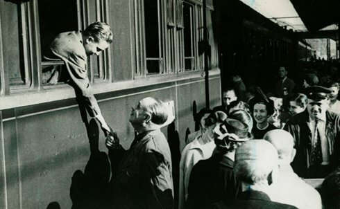 Entrevista de Franco con Don Juan de Borbón en la finca "Las Cabezas"