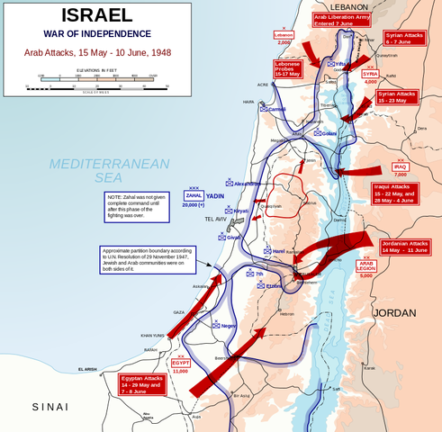 The First Arab-Israeli War began