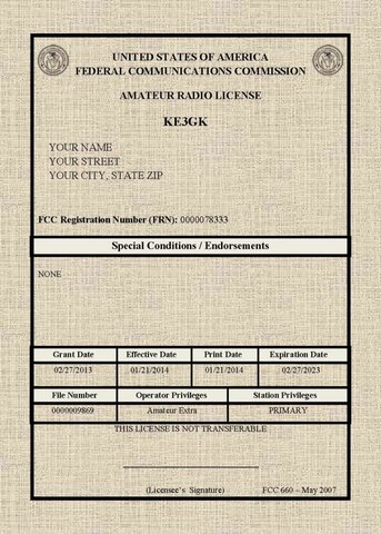 Radio License