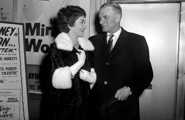 Joan Plowright and Laurence Olivier