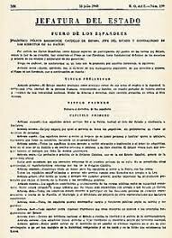 Fuero de los españoles