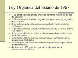 Ley orgánica del estado 1967