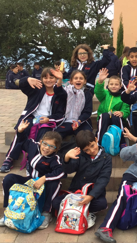 Excursió amb l’escola a l’ajuntament.