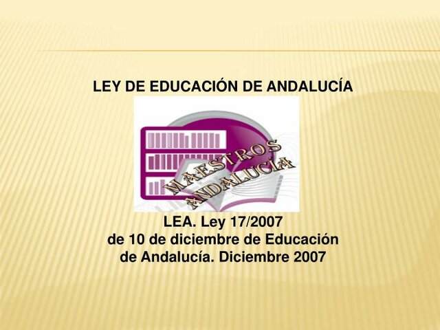 Ley de Educación de Andalucía