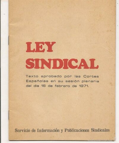 Ley Sindical