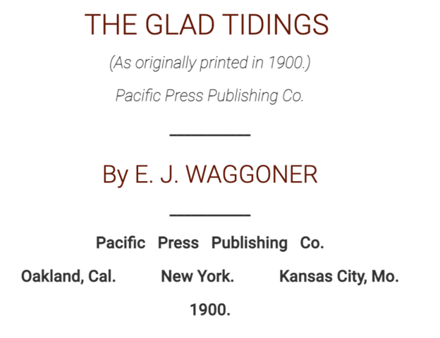 Publicación: The Glad Tidings