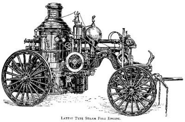 thomas lote invents first automobile fire engine