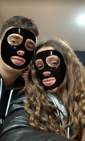 Amb la meva parella.