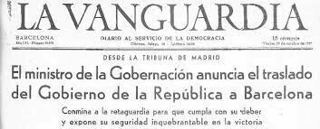 Traslado a Barcelona del gobierno de la República