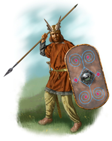 Germanic tribes invaded Britain