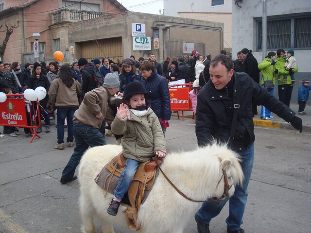 Primera vegada montan un pony