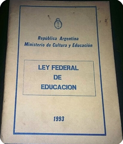 Ley federal de educación n° 24195