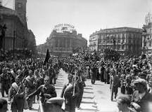 Las tropas franquistas entran en Madrid.