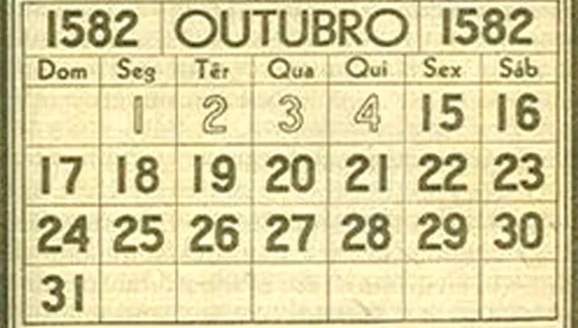 Se instauró el calendario Gregoriano vigente en la actualidad en la mayoría de los países.
