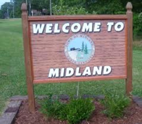 English was spread to the midlands of the newly found land.