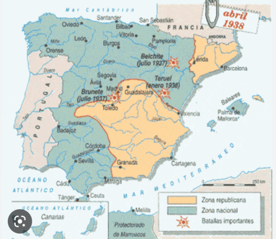 Los nacionales toman Vinaroz y la zona republicana queda dividida en dos.