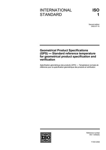 ACTUALIZACIÓN ISO/R 1:1951