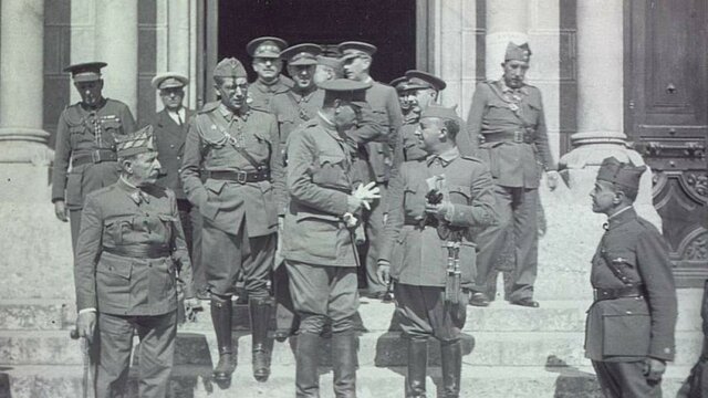Franco llega Sevilla procedente de Marruecos.