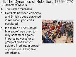 The rebellion of 1765- 1770